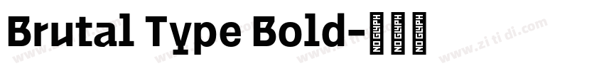 Brutal Type Bold字体转换